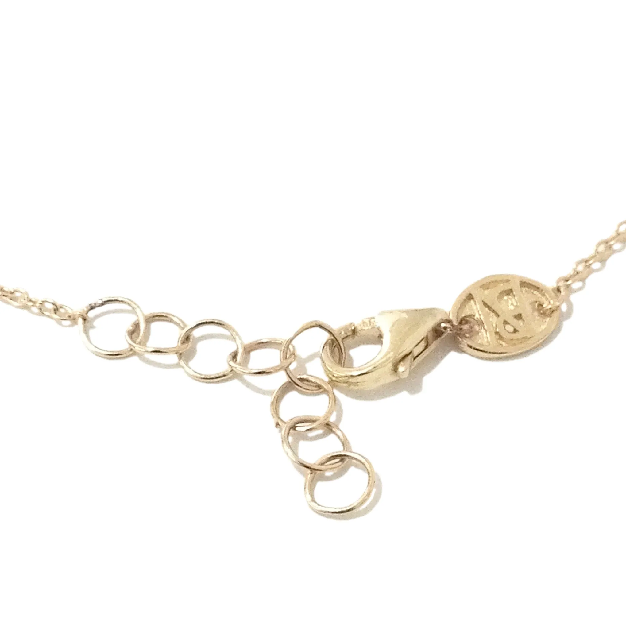 14K Gold Single Diamond Foot Lariat Ankle Bracelet