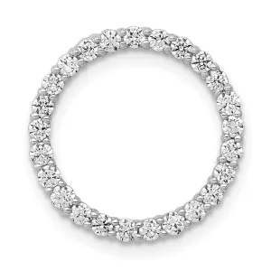 14kw Lab Grown Diamond SI1/SI2, G H I, Circle Pendant