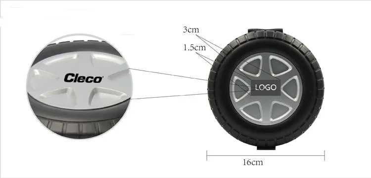 15-Piece Car Tool Kit In Tyre-Shaped Case