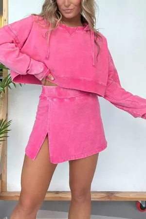 2024 New Lounge Washed Hoodie Skort Set (Buy 2 Free Shipping)