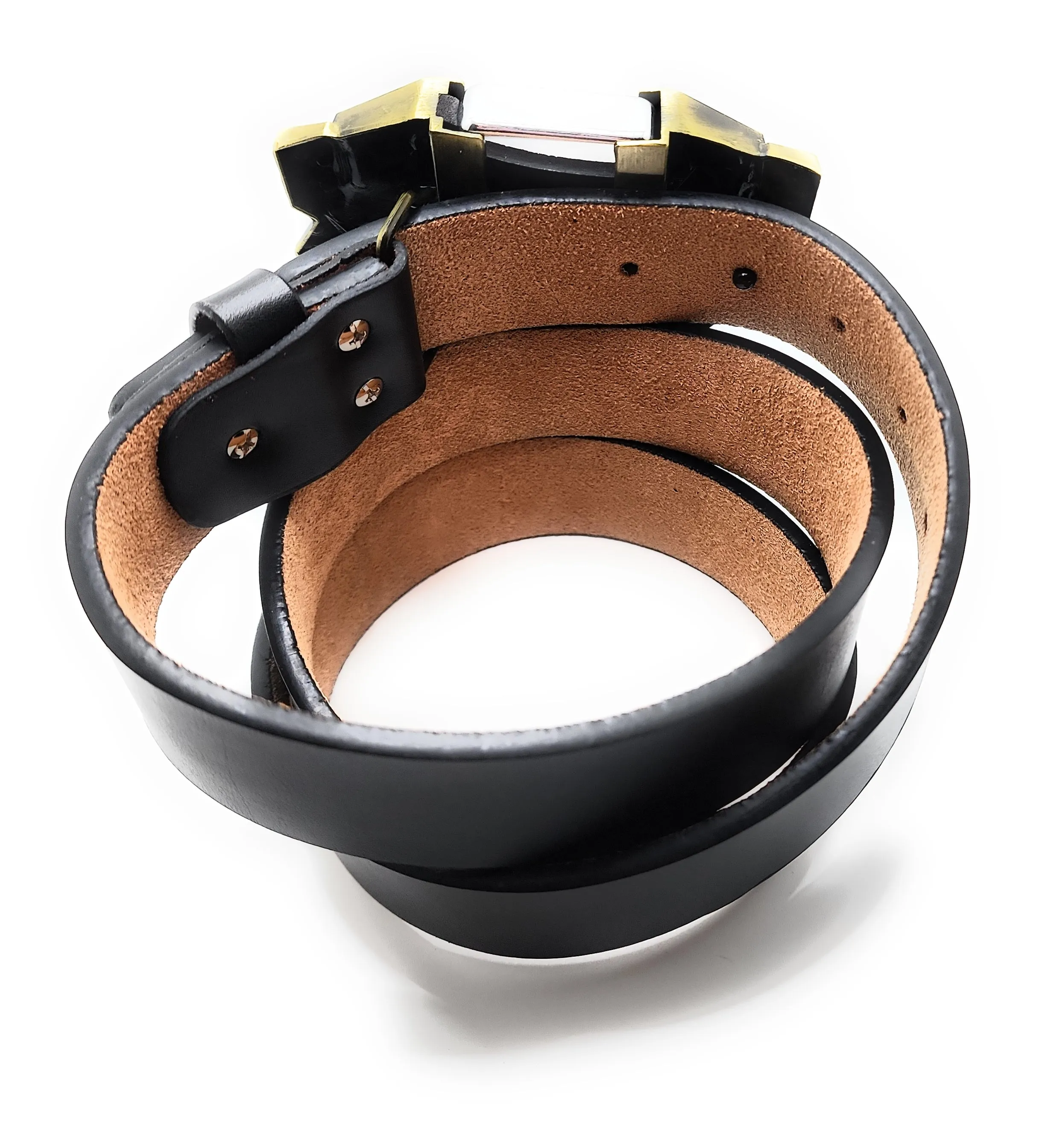 Aces Dice Eagles Lighter Belt (Leather) WITH Ace of Spades LIGHTER