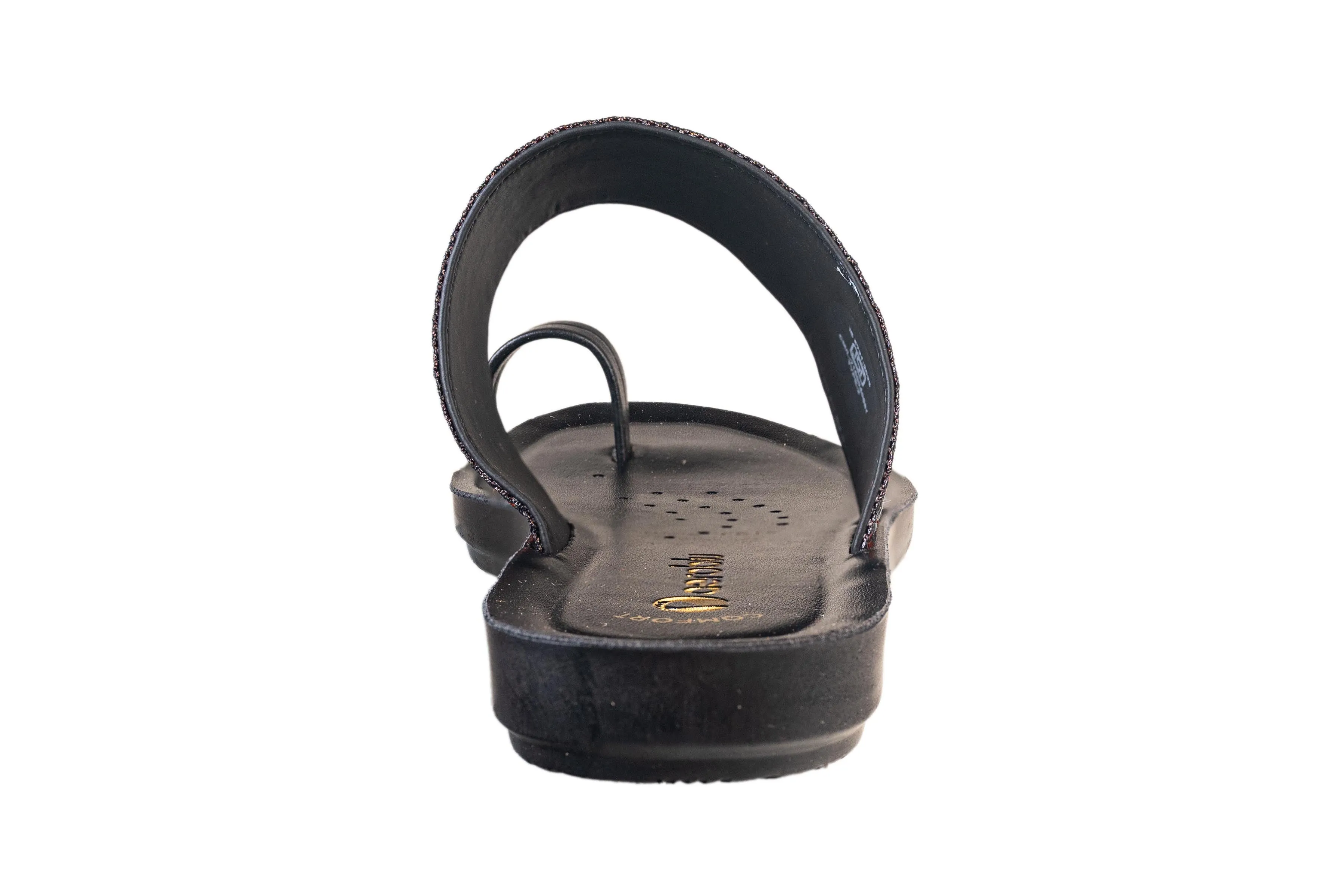 Aeroblu Ladies Black Chappal PU (Cs Pu C Prt9)