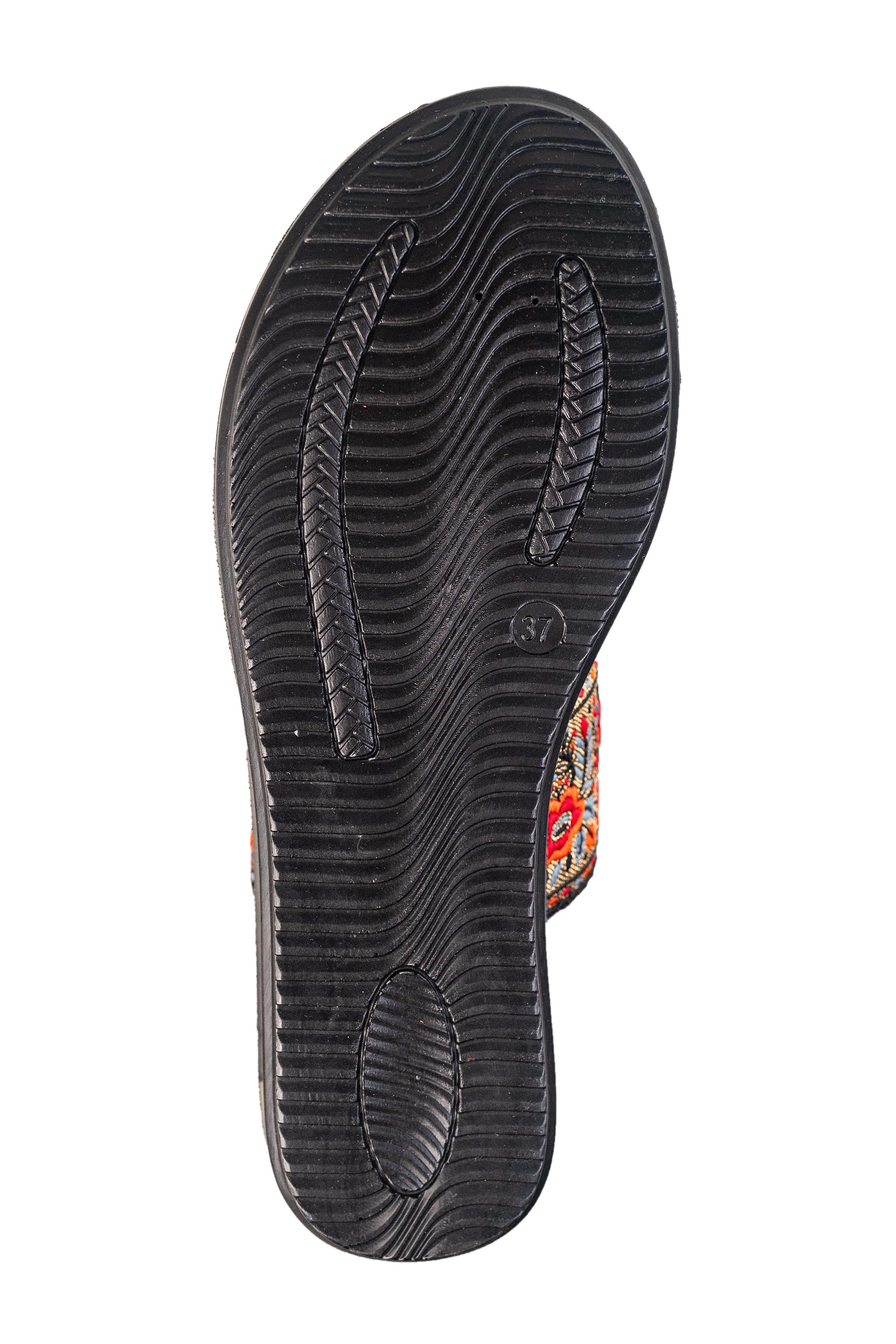 Aeroblu Ladies Black Chappal PU (Cs Pu C Prt9)