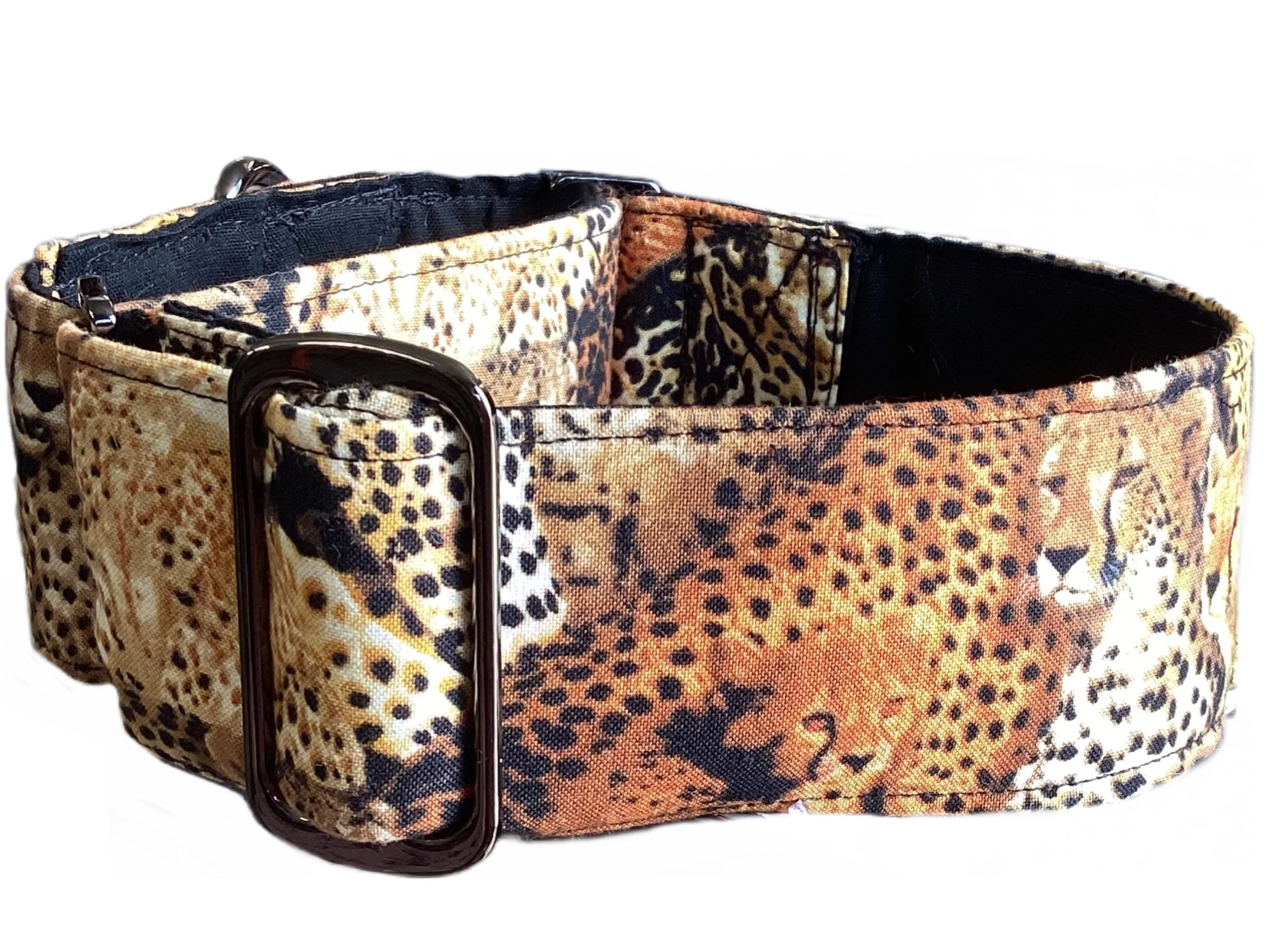 Africana Greyhound Martingale collar cotton covered 50mm width
