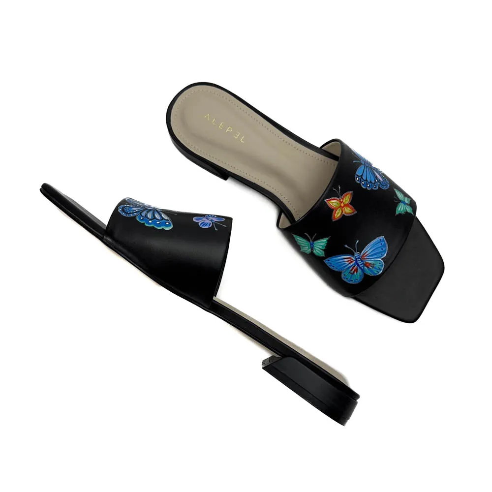Alepel - Butterflies Slide (Black)