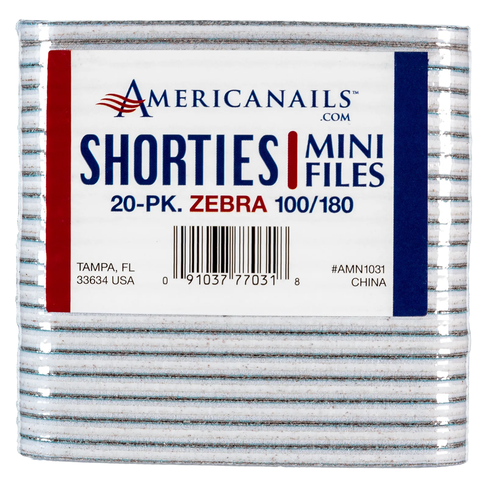 Americanails Shorties Mini Cushioned Files 20ct