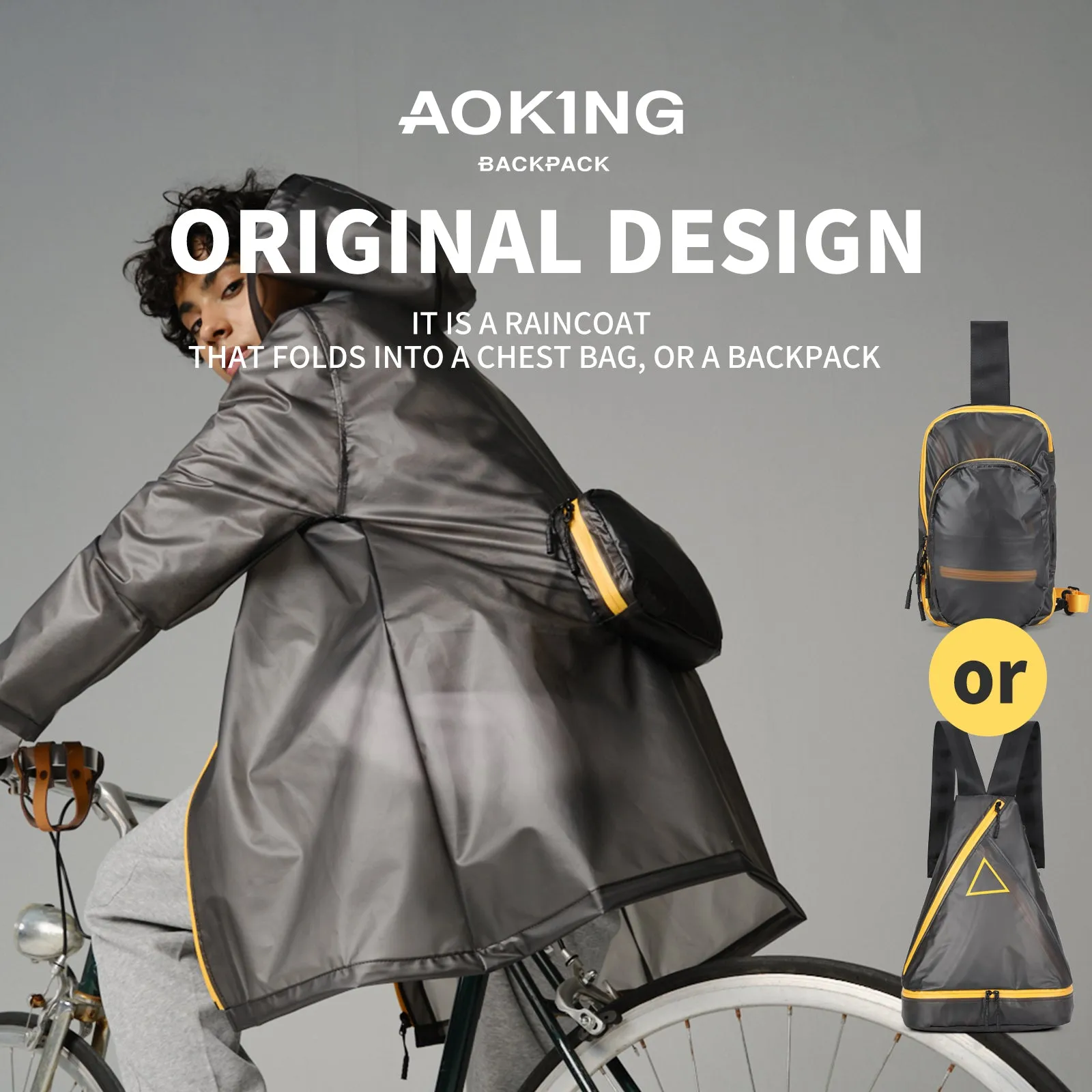 Aoking Latest Design Environmentally Friendly Material Raincoat Exchange Bag ZN3009