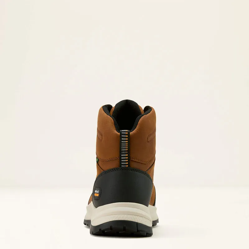 Ariat Men's Outpace Shift 6" SD Comp Toe WP Work Boot- Brown- 10060891