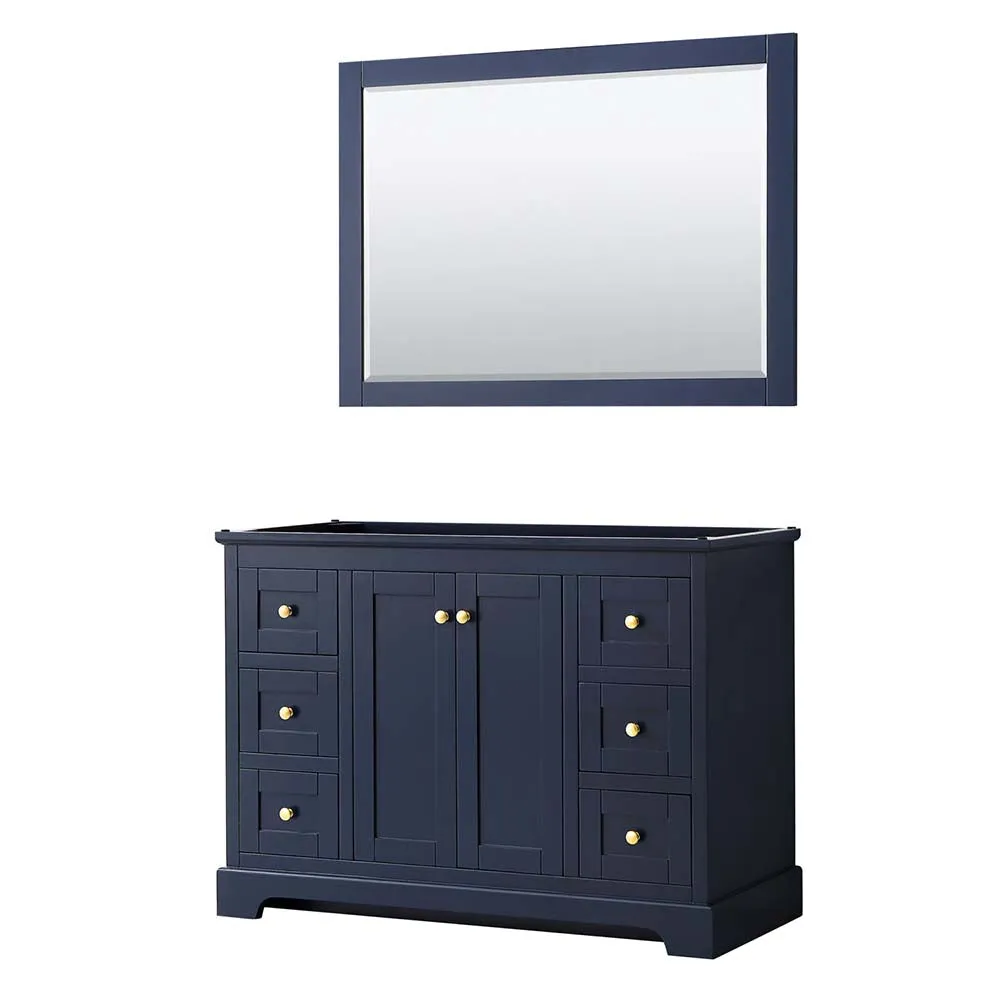 Avery 48 Inch Single Bathroom Vanity in Dark Blue