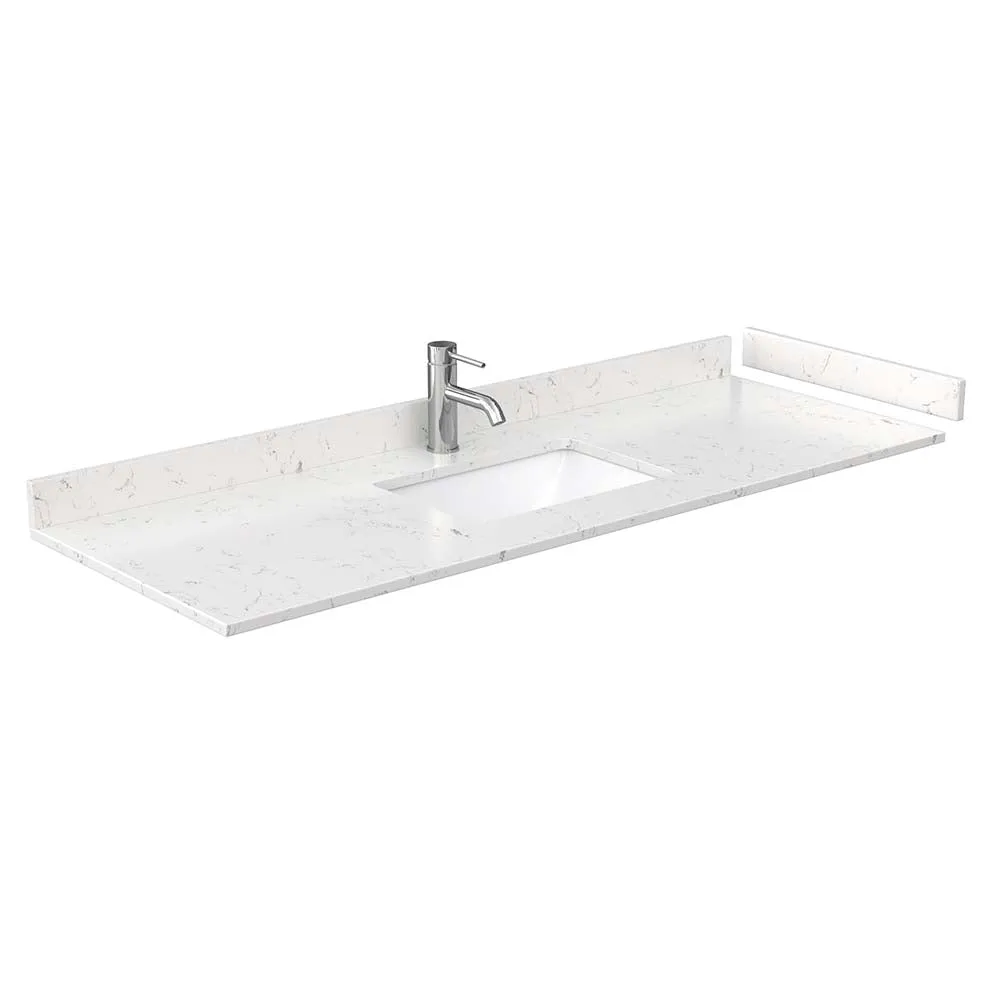Avery 60 Inch Single Bathroom Vanity in Dark Gray