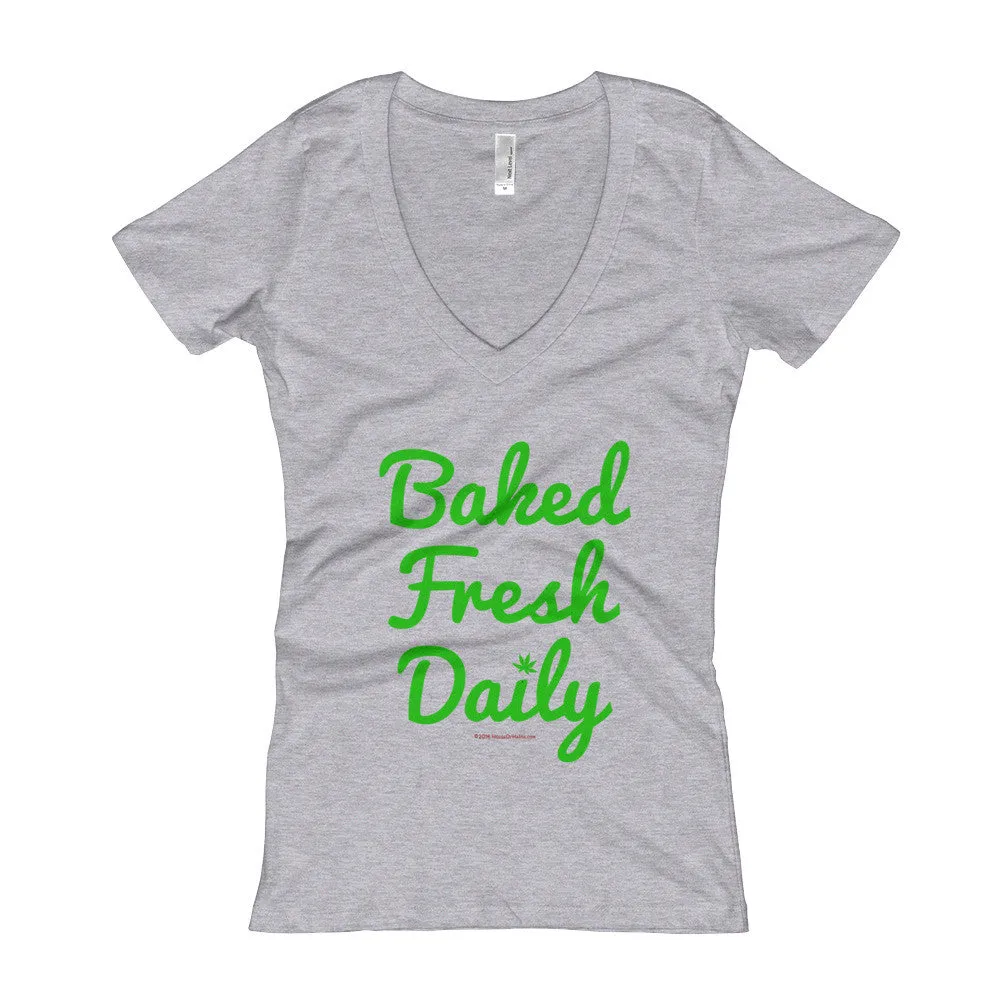 Baked Fresh Daily Fitted V-Neck T-Shirt