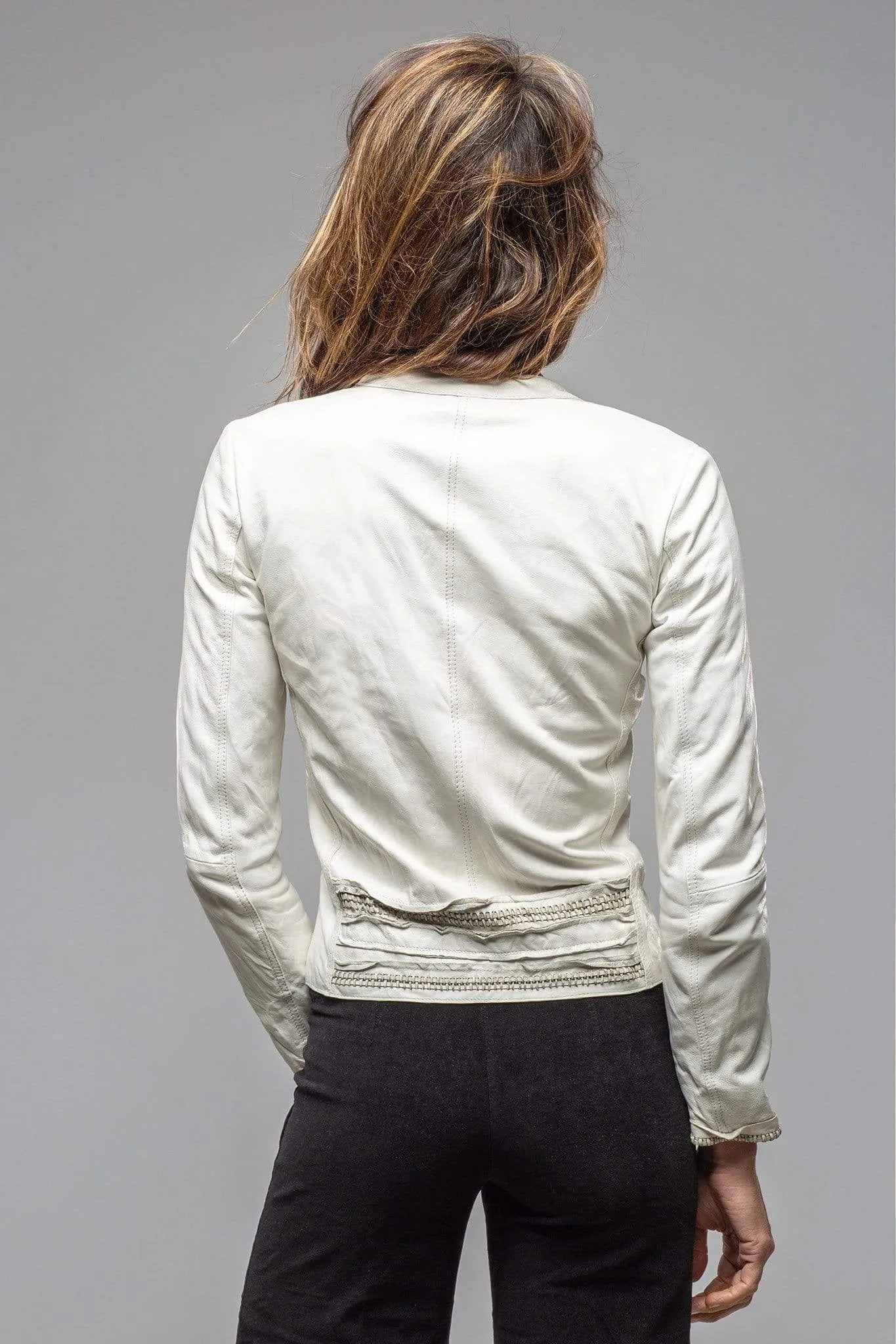 Becca Leather Jacket in White