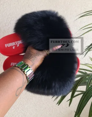 Black On Red Fluffy