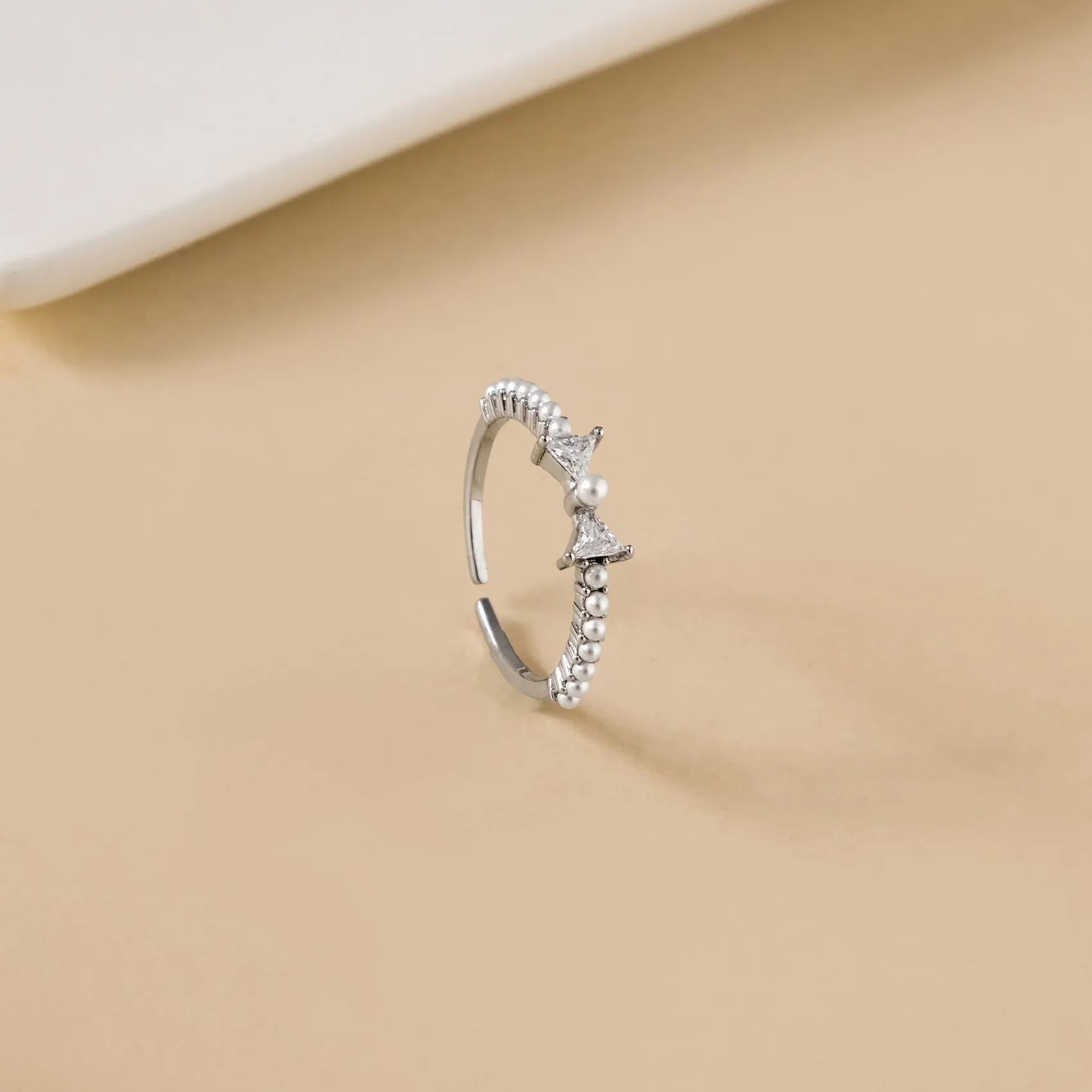 Bow Belle Silver Ring
