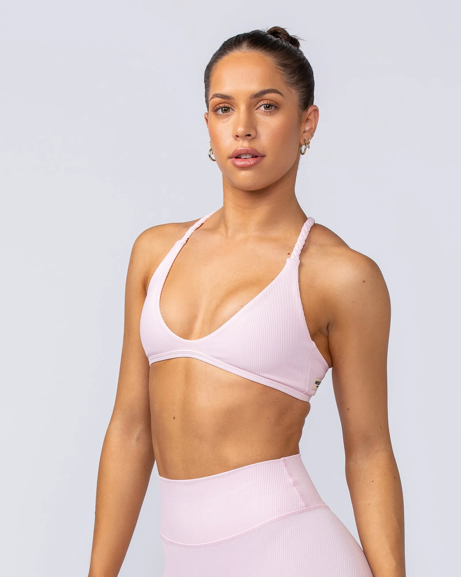 Breeze Rib Bralette - Baby Pink