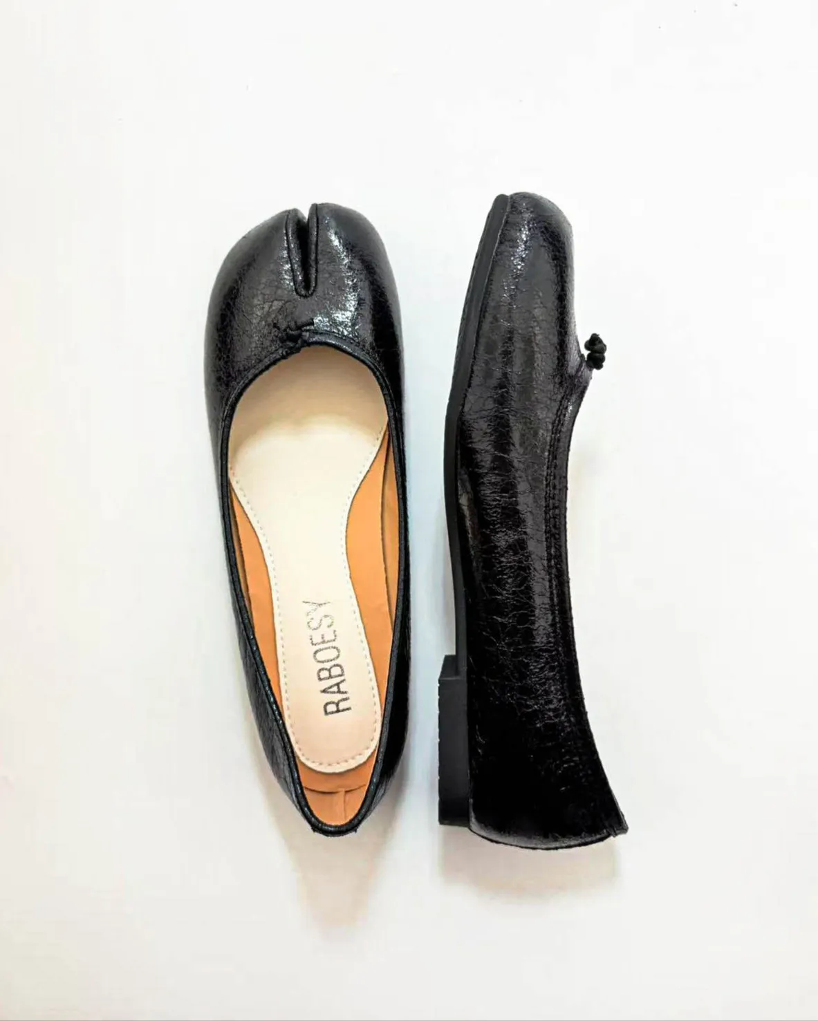Broken Mirror Tabi Ballet Flats