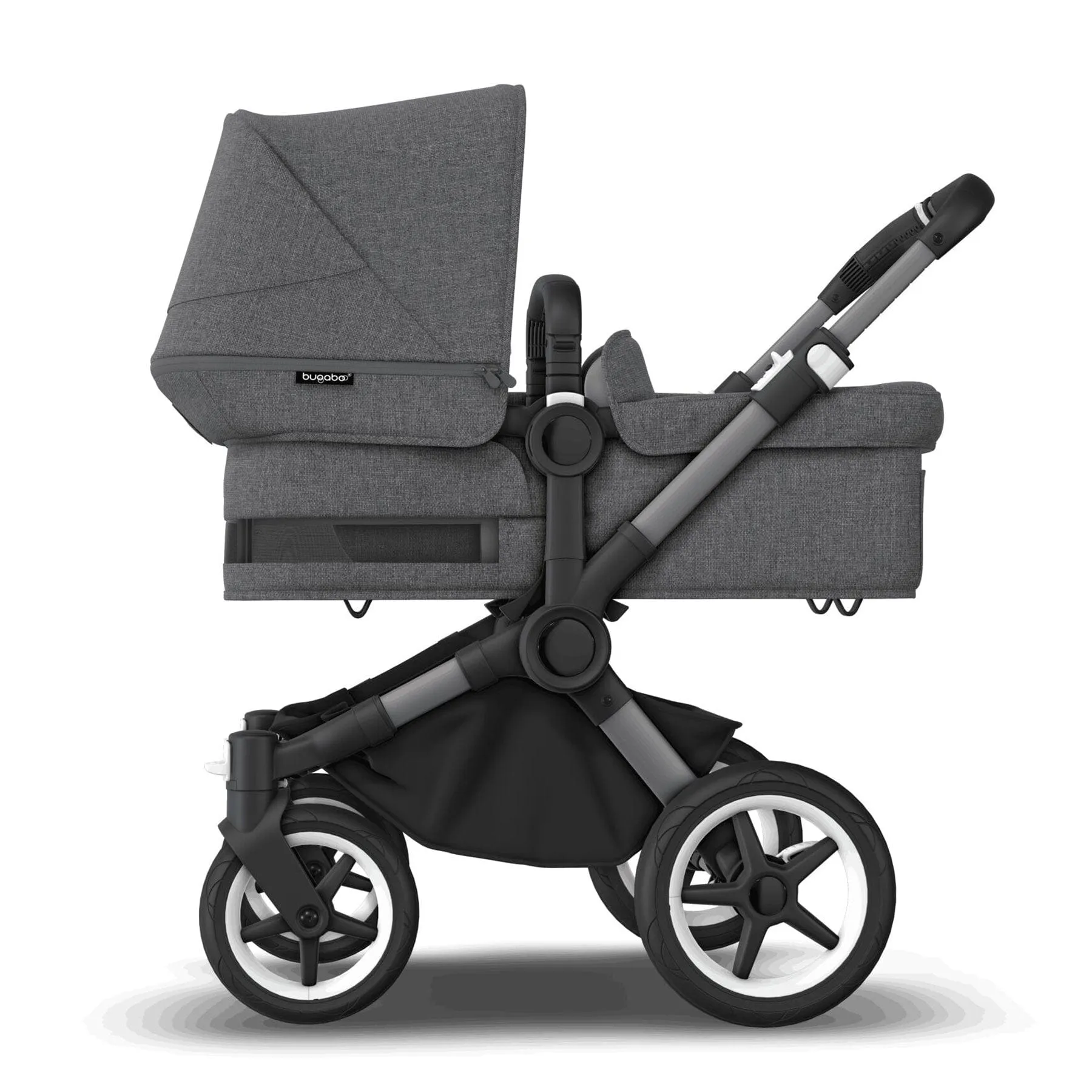 Bugaboo Donkey 5 Mono Turtle Travel System in Grey Mélange