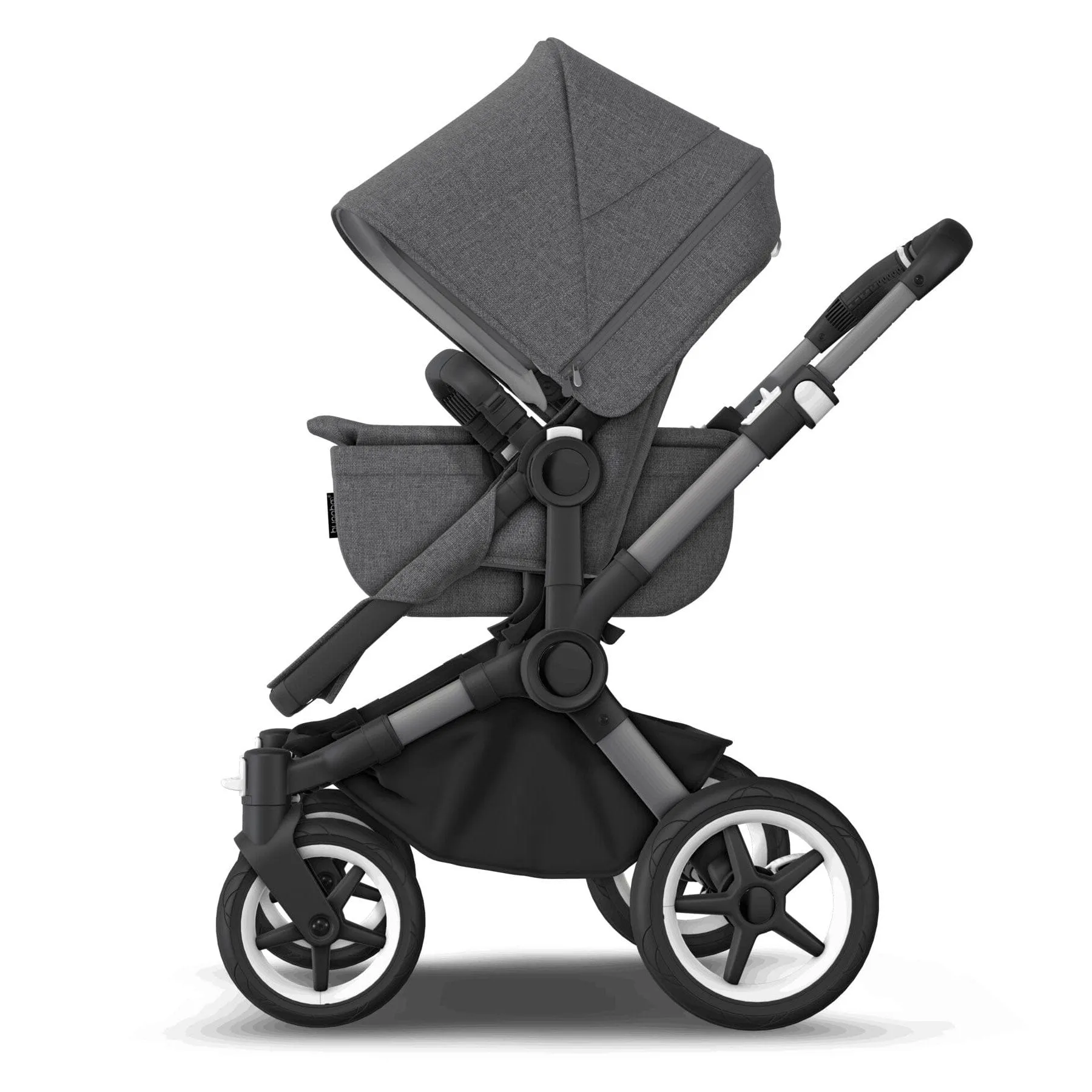 Bugaboo Donkey 5 Mono Turtle Travel System in Grey Mélange