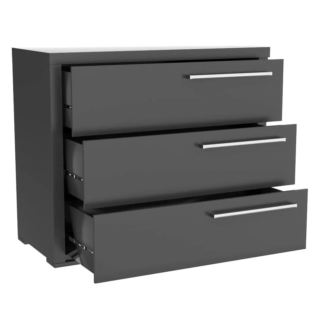 Bureay 3 drawer - Alpine - Dark Gray