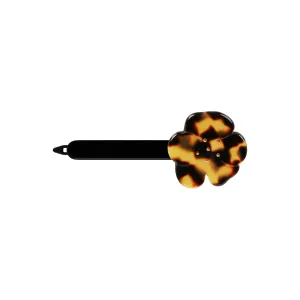 Camellia Large Dark Tortoiseshell Side Hair Clip