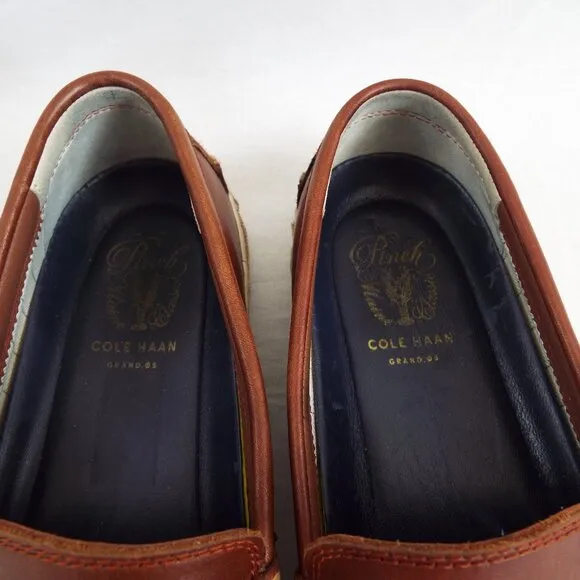 Cole Haan Pinch Weekender LX Brown Leather Penny Loafer Men's Size 9 1/2