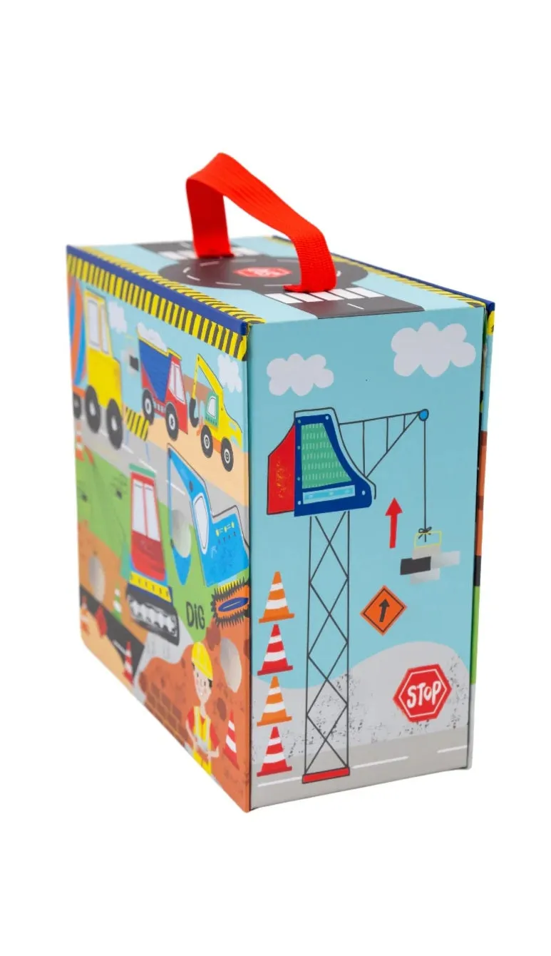 Construction Playbox w/ 15 Wood Pieces
