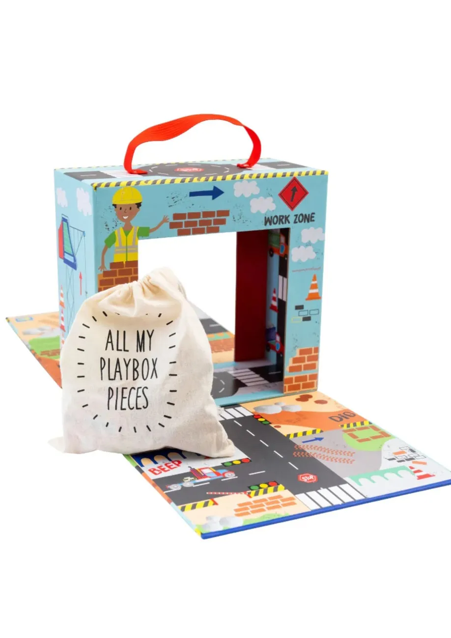 Construction Playbox w/ 15 Wood Pieces