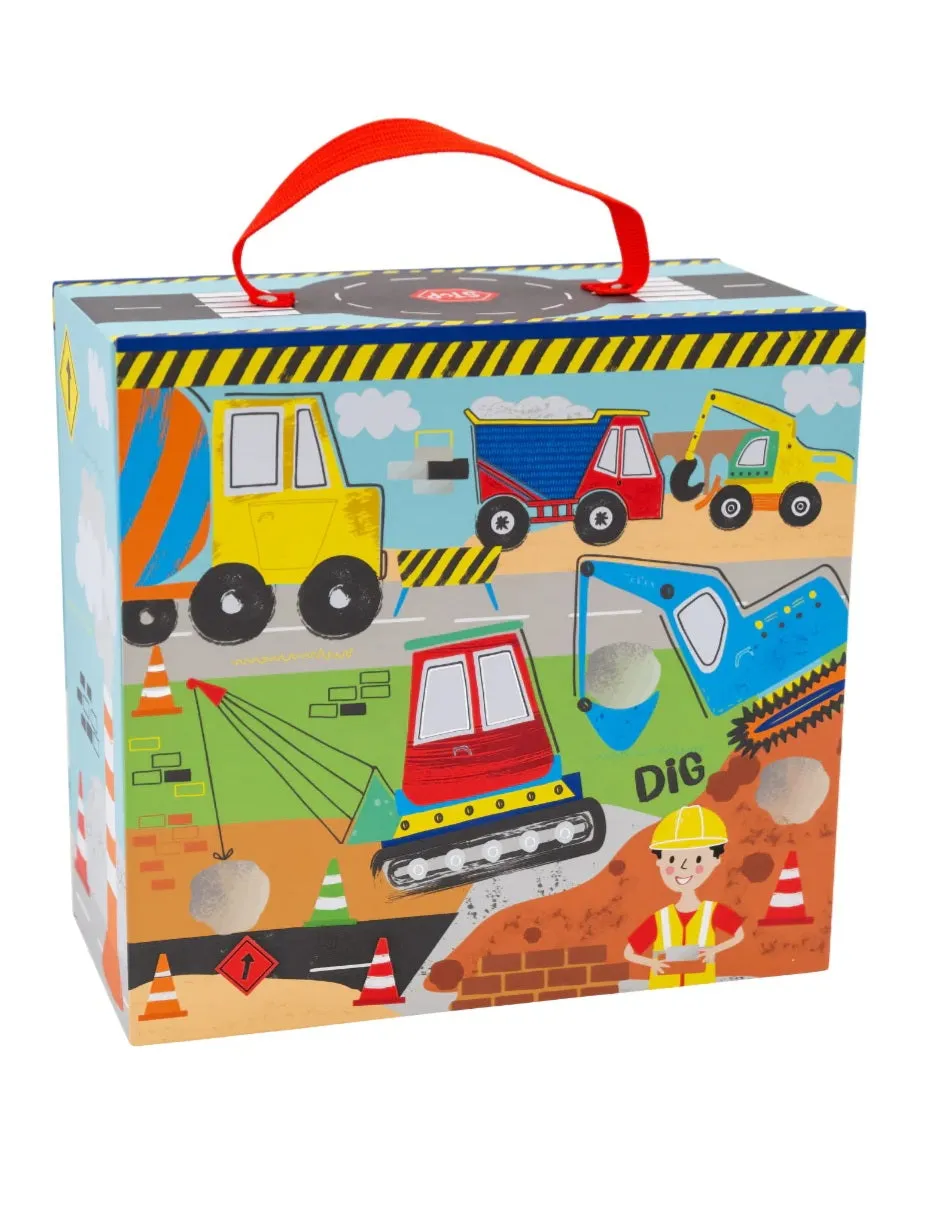 Construction Playbox w/ 15 Wood Pieces