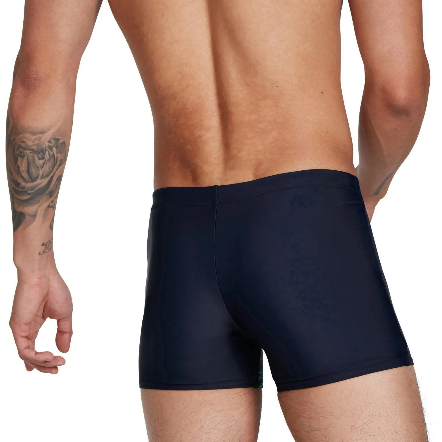 COSTUME SPEEDO MEDLEY LOGO AQUASHORT UOMO SLIP NUOTO PISCINA NERO ACQUARIUM
