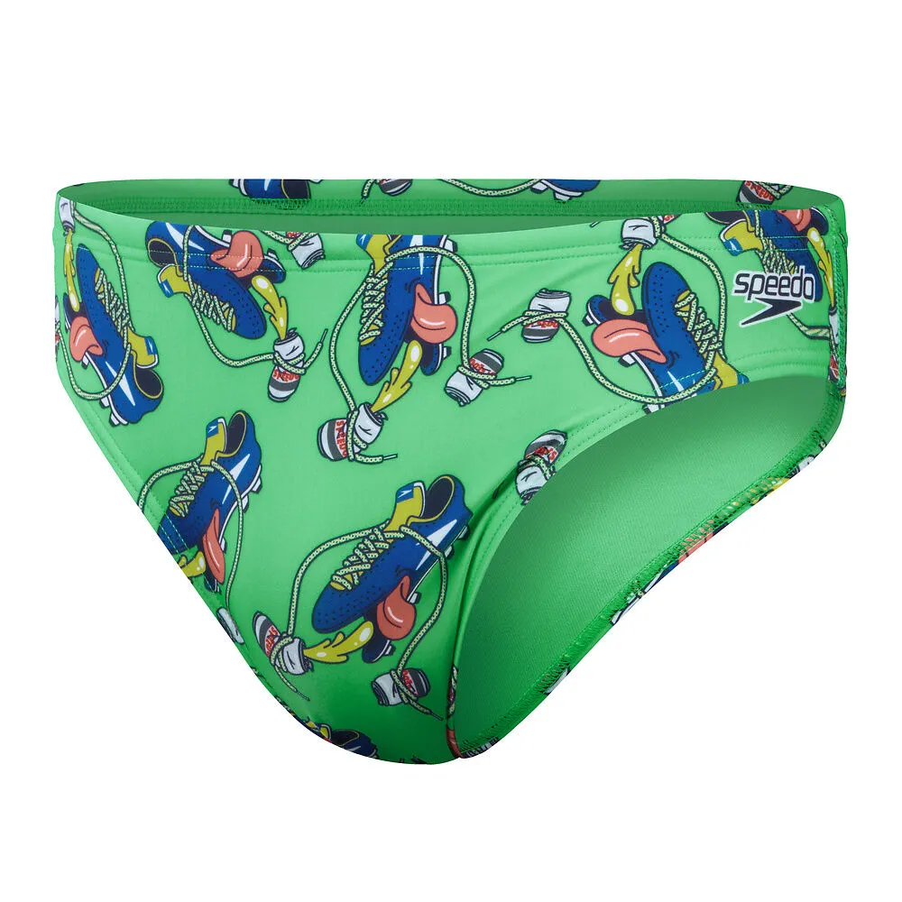 COSTUME SPEEDO UOMO SLIP NUOTO PISCINA ESCAPE BRIEFS SHOEY VERDE