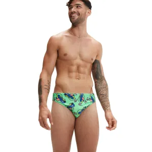 COSTUME SPEEDO UOMO SLIP NUOTO PISCINA ESCAPE BRIEFS SHOEY VERDE