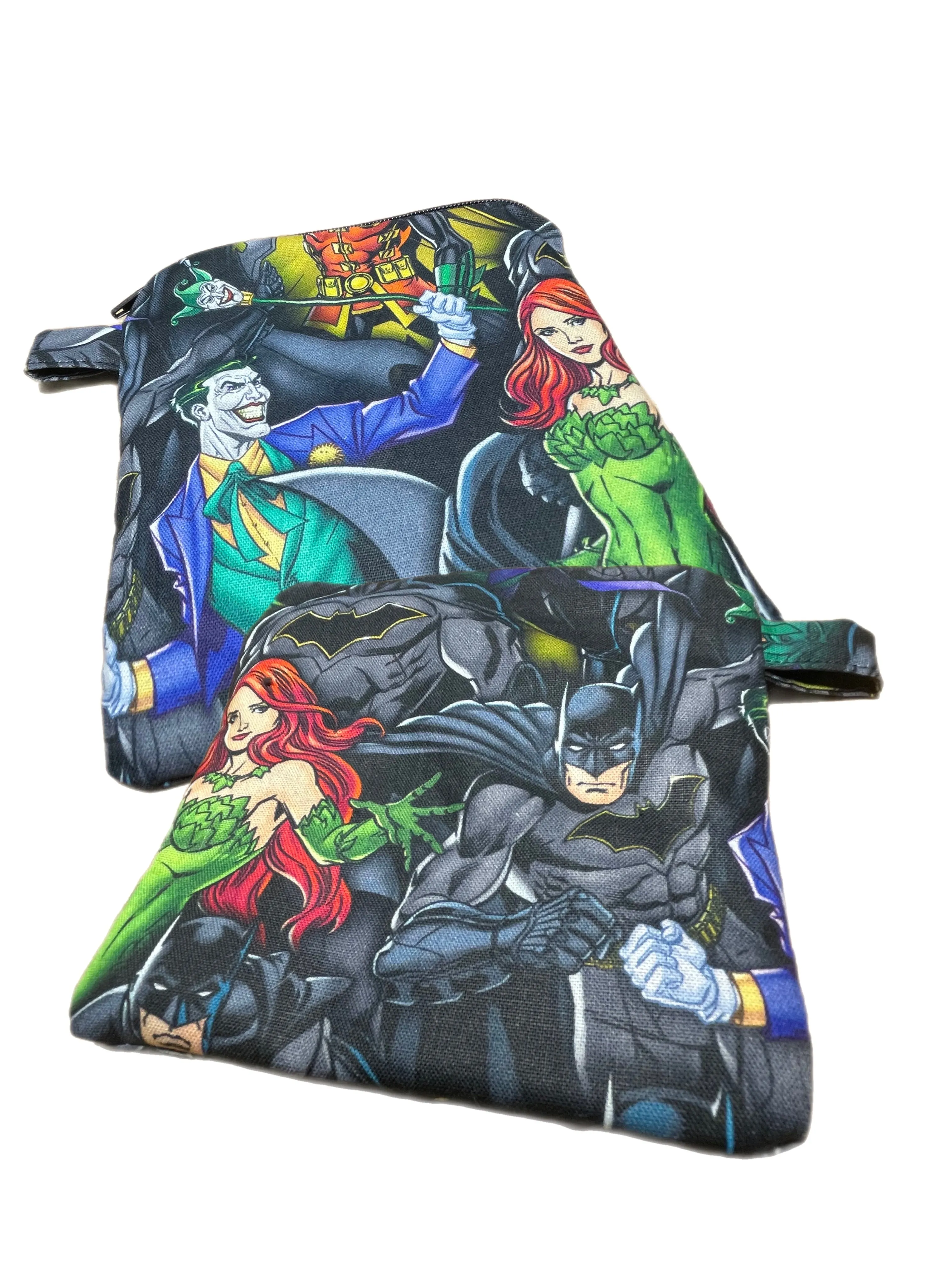 Cotton covered greyhound Martingale collar Batman, Robin, The Joker and Poison Ivy 50mm width
