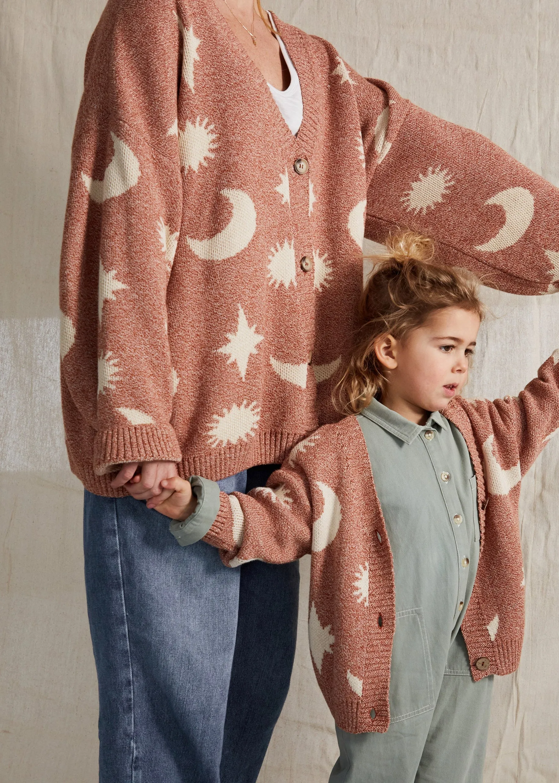Cozmo Russet Moon Star Cardigan Adult