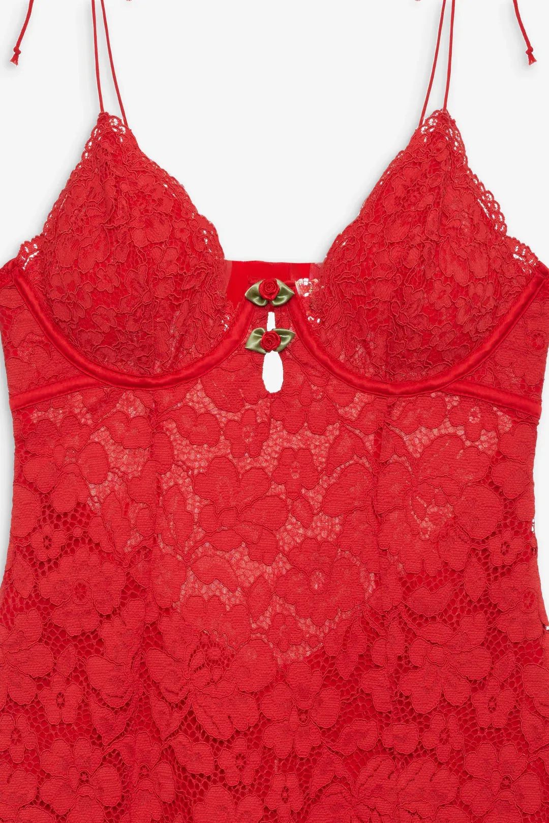 Creamsicle Lace Slip Dress