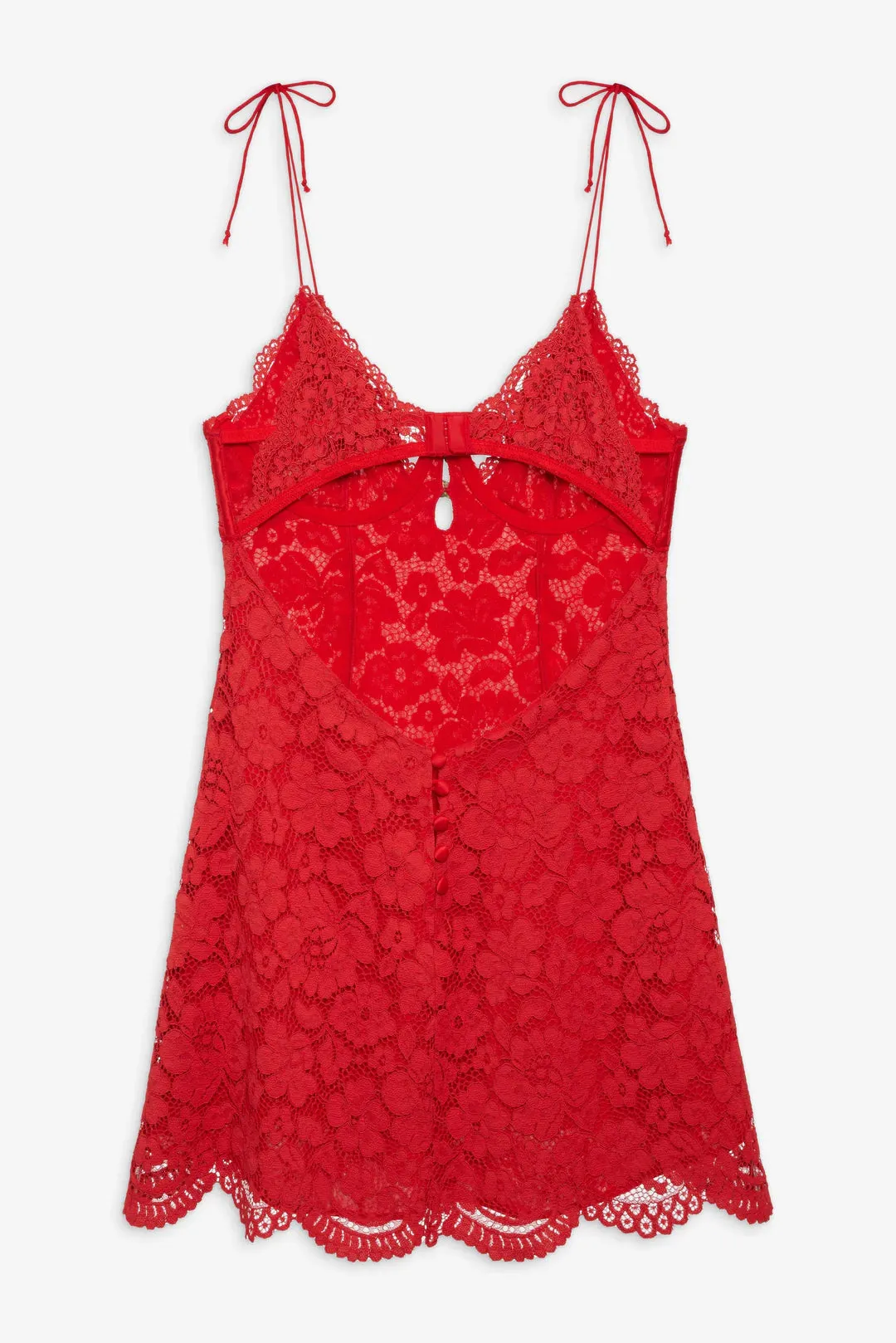 Creamsicle Lace Slip Dress