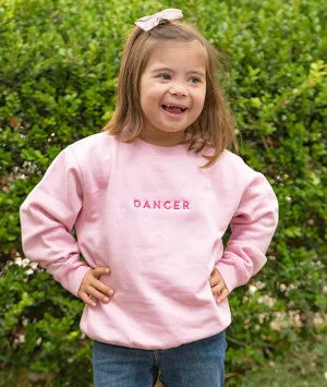 Dancer Embroidered Girls Sweatshirt