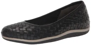 David Tate Women's Dazzle Ballet Flat, Black Nappa, 11 Wide