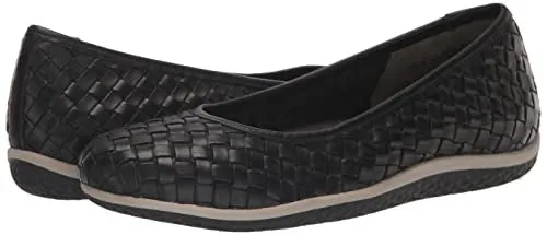David Tate Women's Dazzle Ballet Flat, Black Nappa, 11 Wide