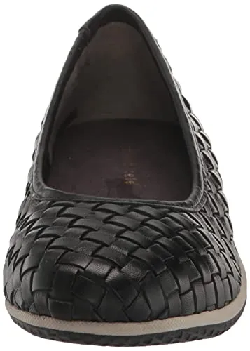 David Tate Women's Dazzle Ballet Flat, Black Nappa, 11 Wide