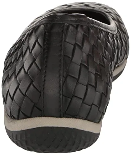 David Tate Women's Dazzle Ballet Flat, Black Nappa, 11 Wide