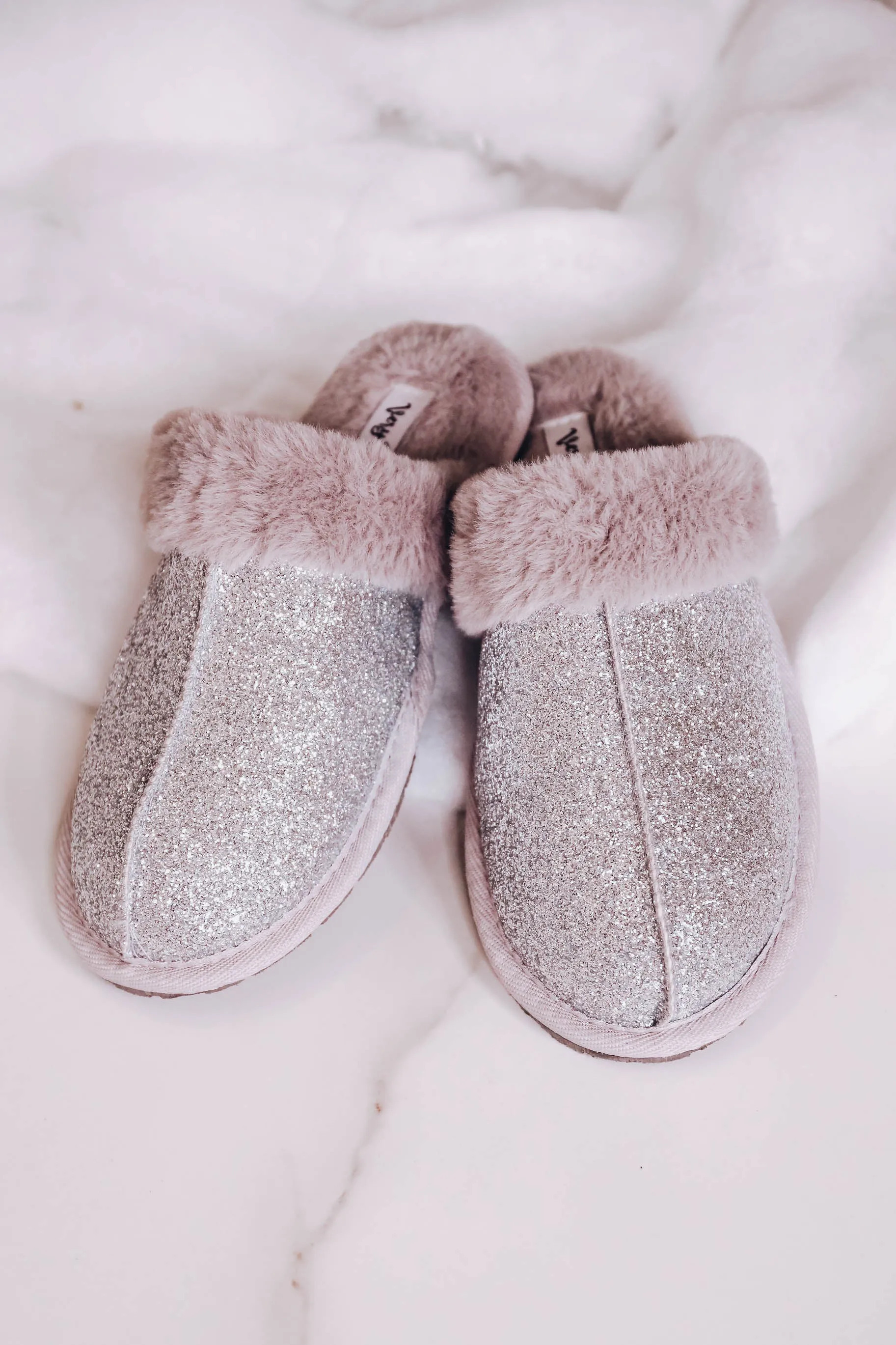 Deidra Slip on Slipper by Very G - Silver