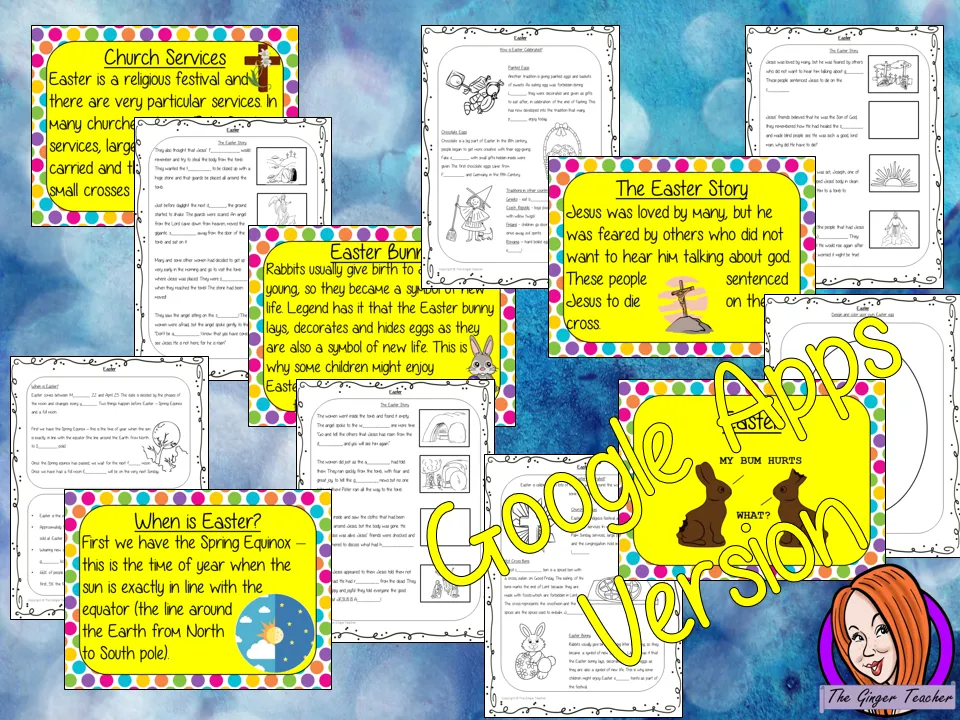 Distance Learning Easter Google Slides Lesson