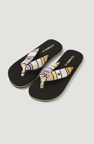 Ditsy Sun Sandalen | Multi Stripe