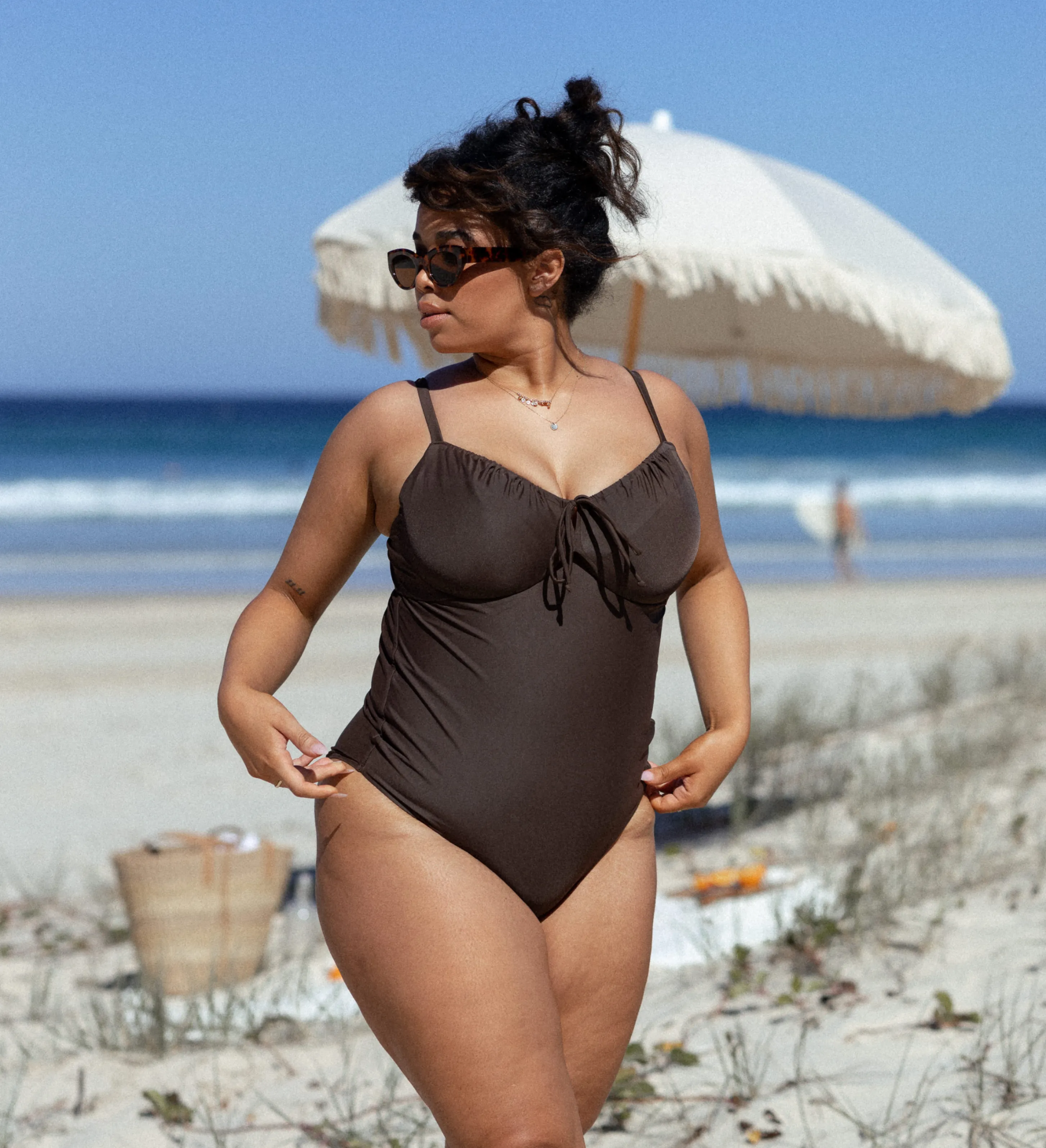 DOLLY ONE PIECE - COFFEE