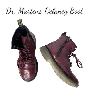 Dr. Martens 1460 Cherry Red Junior Delaney Boot