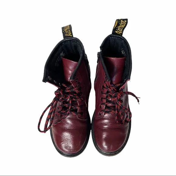 Dr. Martens 1460 Cherry Red Junior Delaney Boot