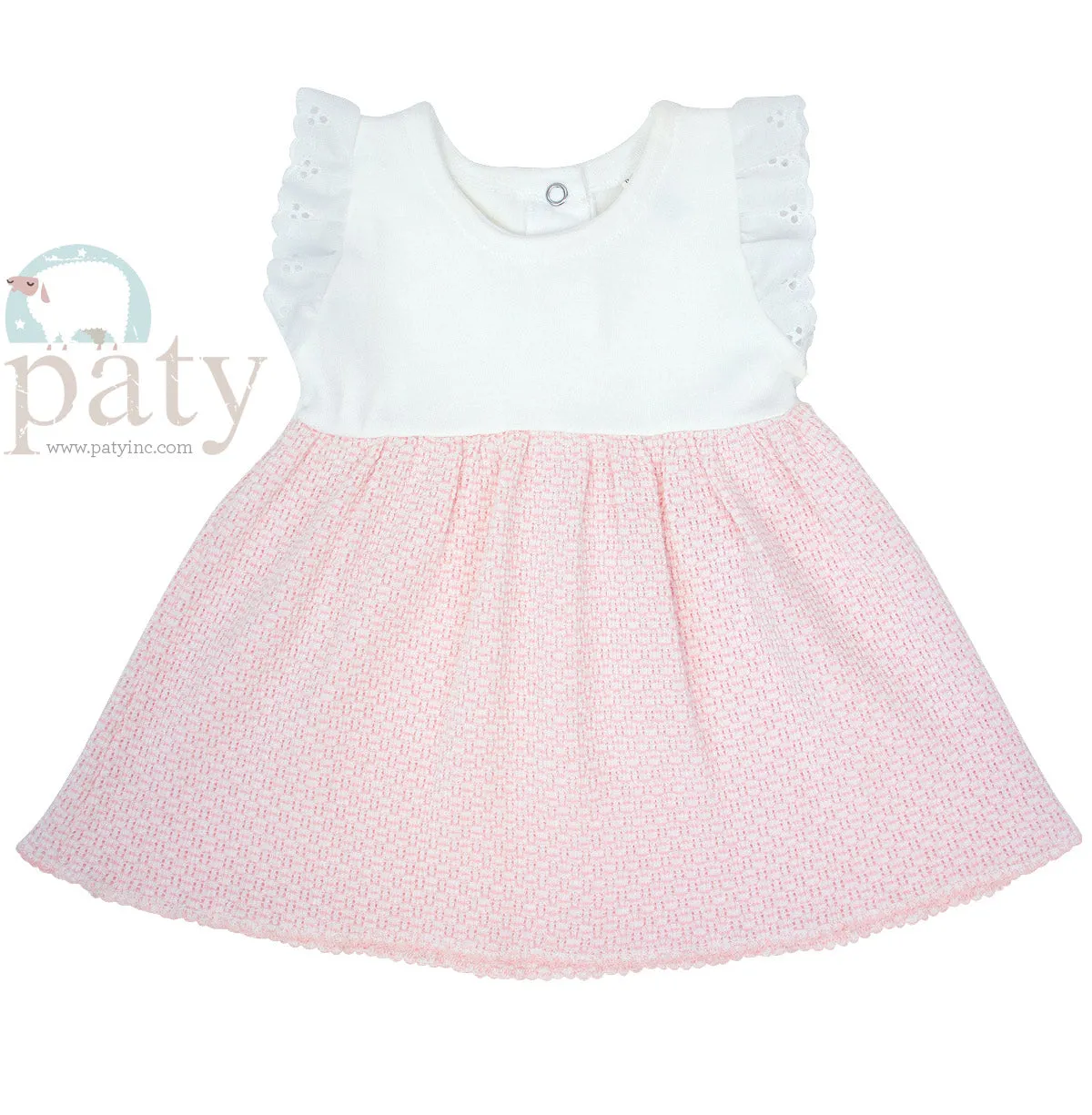 Dress w/ Eyelet Trim