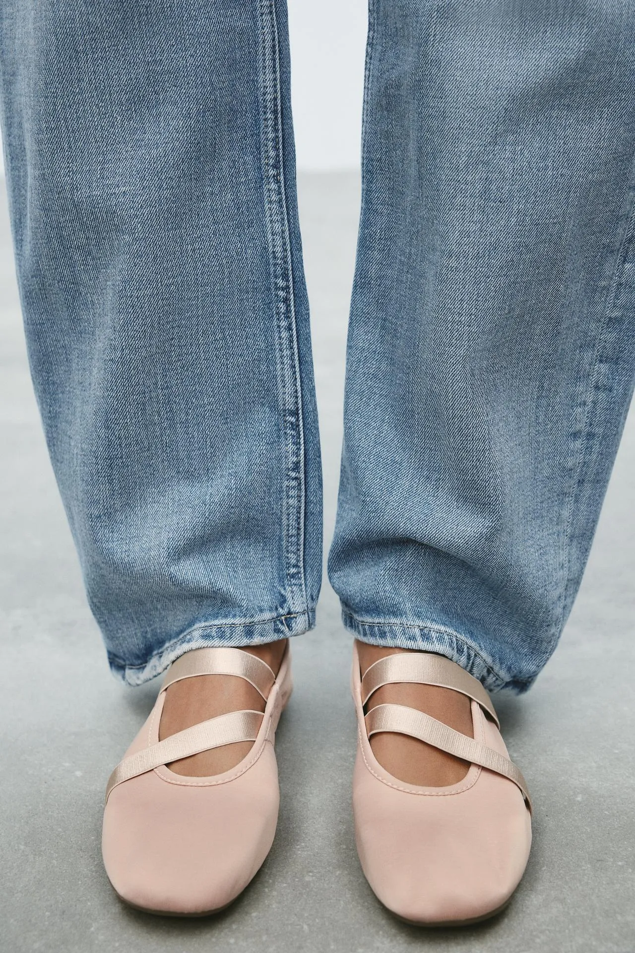 Elasticated ballerinas