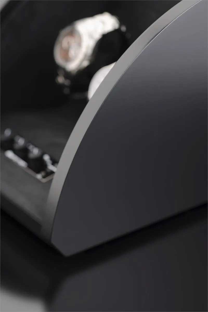 Elma Motion Style II Double Watch winder - Black Silkmat (Matte)