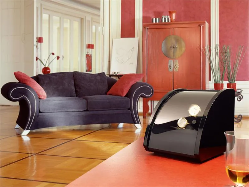 Elma Motion Style II Double Watch winder - High Gloss Black